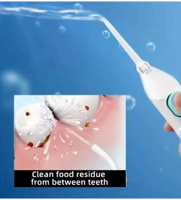 Oral Irrigator, Manual Pump Mouth Cleaner, Braces Cleaner