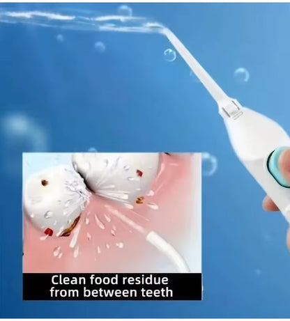 Oral Irrigator, Manual Pump Mouth Cleaner, Braces Cleaner