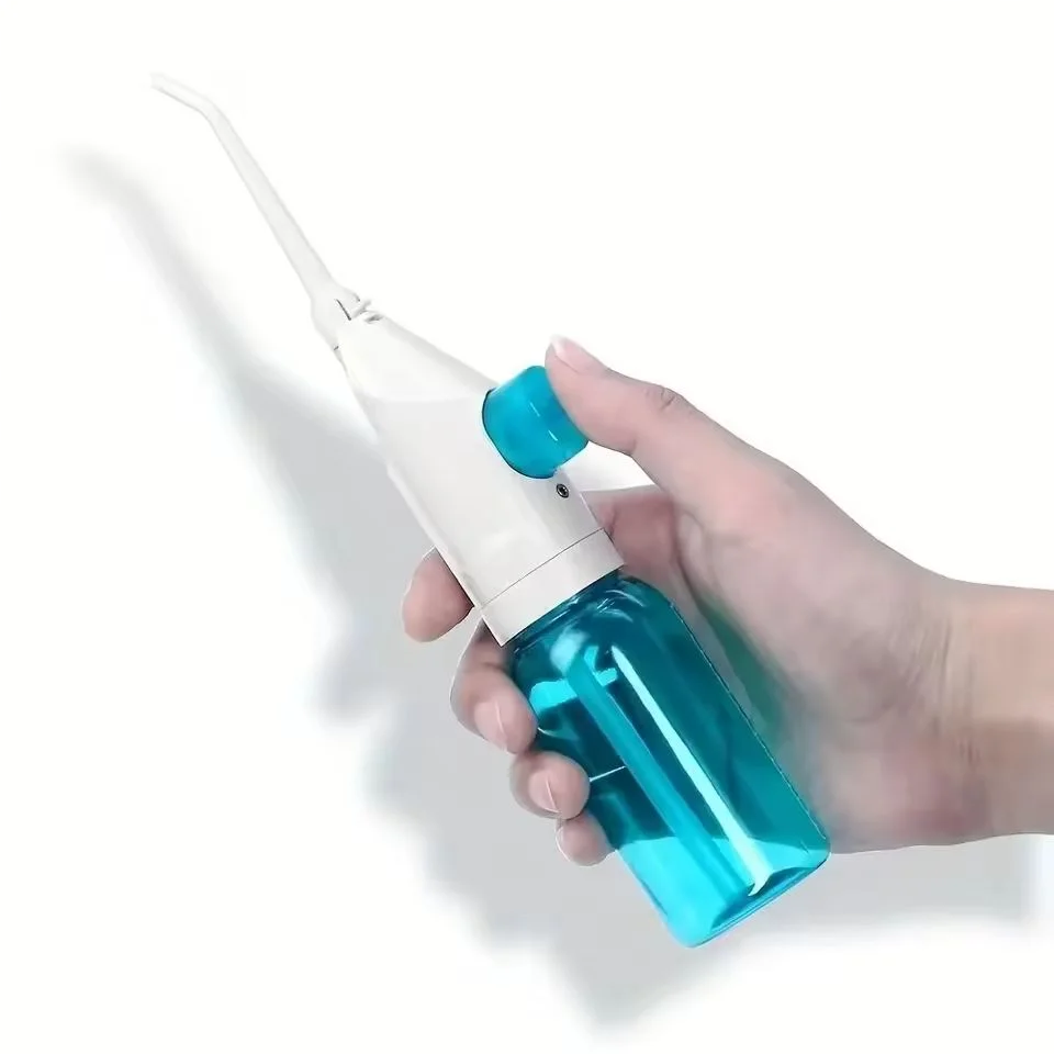 Oral Irrigator, Manual Pump Mouth Cleaner, Braces Cleaner
